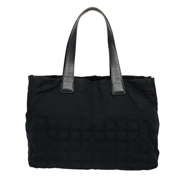 CHANEL New Travel Line Tote Bag Nylon Black CC Auth ep3093 - Picture 1 of 16